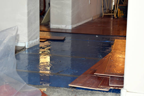 Professional Water Damage Restoration technician working in Cambridge, WI